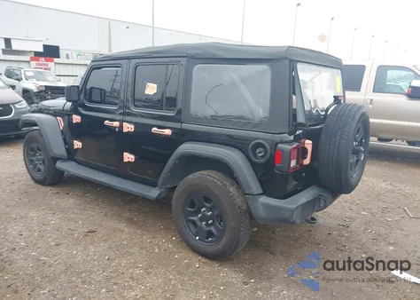2021 Jeep Wrangler Unlimited Sport 4X4 z USA, uszkodzony, nr VIN 1C4HJXDGXMW820203